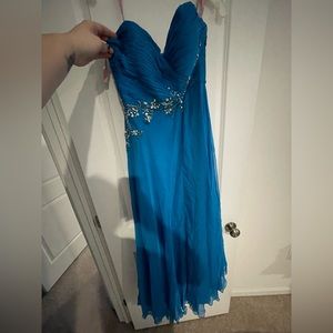 Blush Prom By Alexia Size 14 Blue Prom Dress